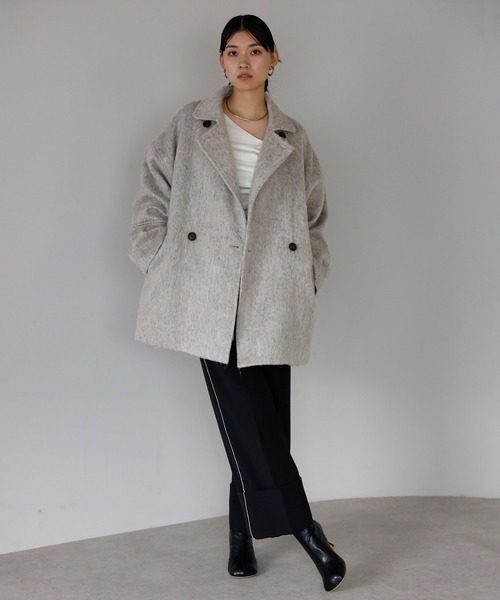 ENC コート アウター shaggy middle coat / シャギーミドルコート