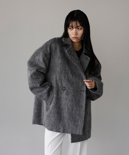 ENC コート アウター shaggy middle coat / シャギーミドルコート