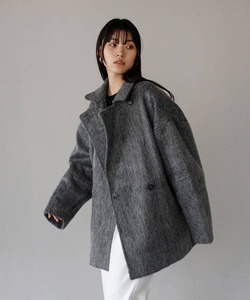 ENC コート アウター shaggy middle coat / シャギーミドルコート