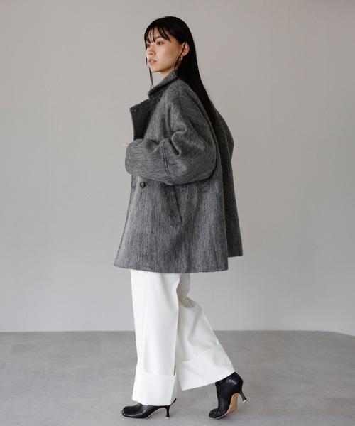 ENC コート アウター shaggy middle coat / シャギーミドルコート ENC コート アウター shaggy middle coat / シャギーミドルコート
