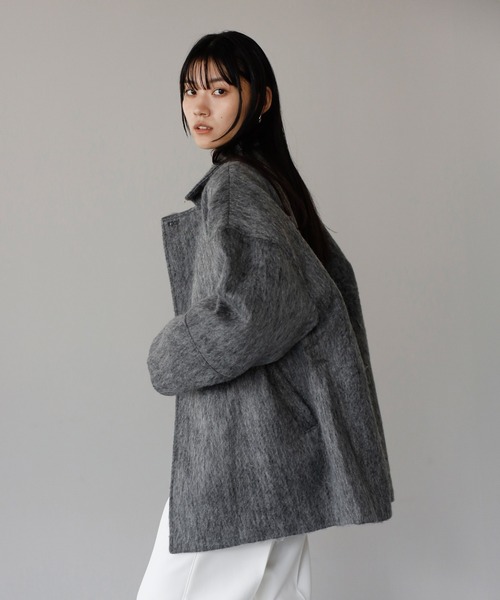 ENC コート アウター shaggy middle coat / シャギーミドルコート