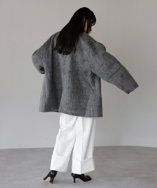 ENC　シャギーミドルコート ENC コート アウター shaggy middle coat / シャギーミドルコート