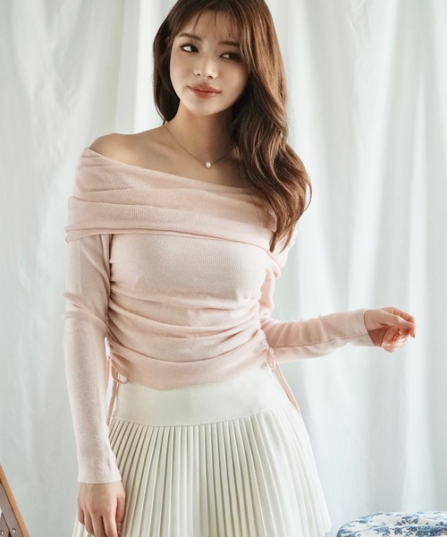 Jasmine Grandiflorum ニット セーター 「Jasmine」オフショルダー