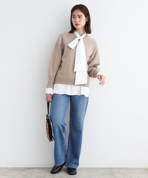 INDIVI（インディヴィ） ニット セーター 「カシミヤ混」ボリューム