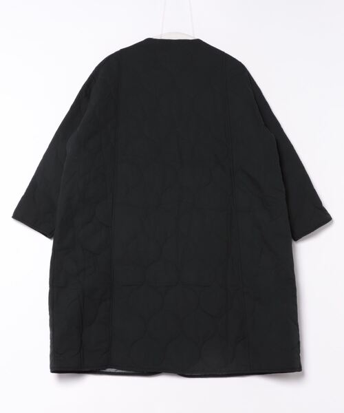 BLANC FICELLE ノーカラーコート コート ノーカラーキルティングコート