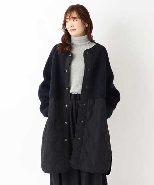 one'sterrace（ワンズテラス） コート アウター ボアキルティング切替