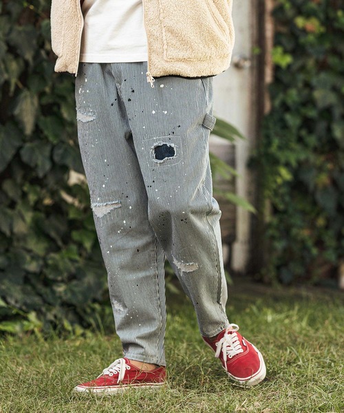 ユーロペインターパンツ CAMBIO ジーンズ mp12972-Hickory Denim Painter Pants