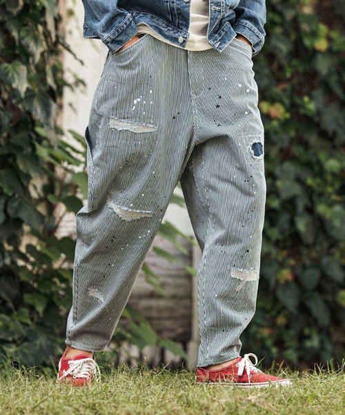 ☆新品 CAMBIO Hickory Denim ペインターパンツ☆M 新品 CAMBIO Hickory Denim ペインターパンツ M パンツ