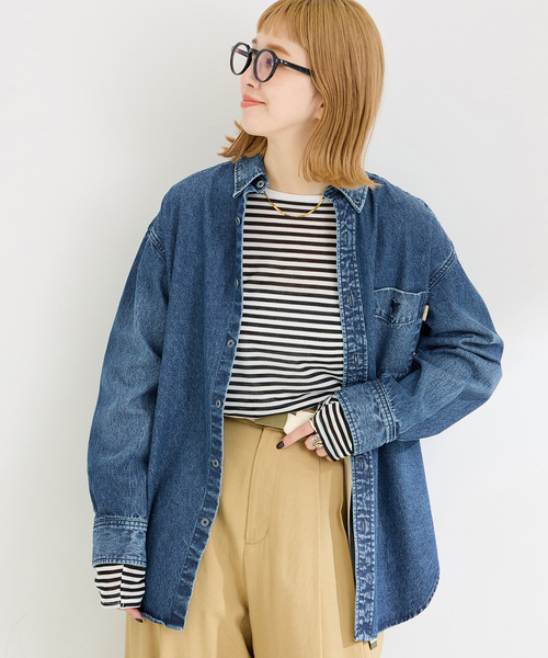 ブラウス シャツ DU JOUR/デュ ジュール JEAN BD SHIRT レディース