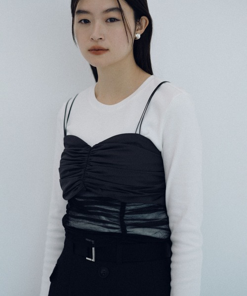 UNITED TOKYO tシャツ ギャザービスチェコンビTEE