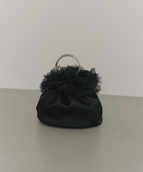 kaene（カエン） ハンドバッグ サテンフリルバッグ : ZOZOTOWN Yahoo