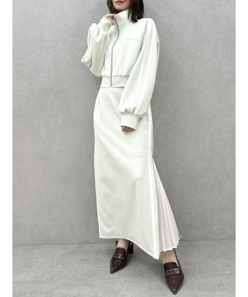 dazzlin スカート 2wayサイドラインプリーツスカート : ZOZOTOWN