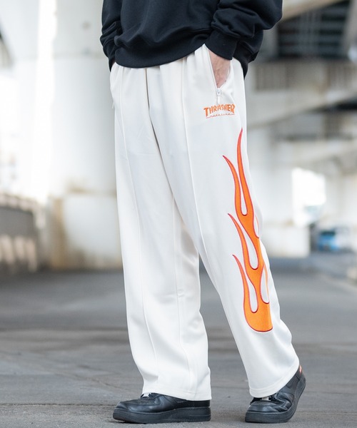 Thrasher スウェットパンツ ファイヤーフレーム S グレー 楽天市場】THRASHER スウェットパンツ メンズ パンツ
