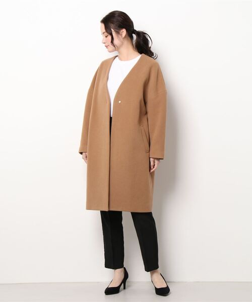 URBAN RESEARCH（アーバンリサーチ） ノーカラーコート 36 キャメル