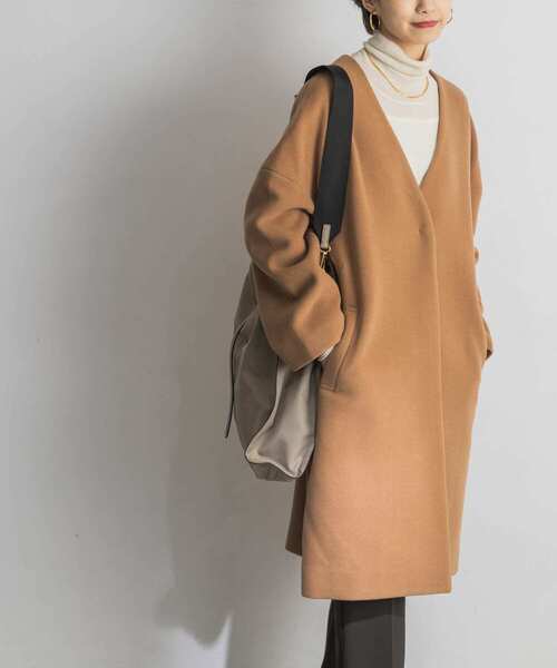 URBAN RESEARCH（アーバンリサーチ） ノーカラーコート 36 キャメル