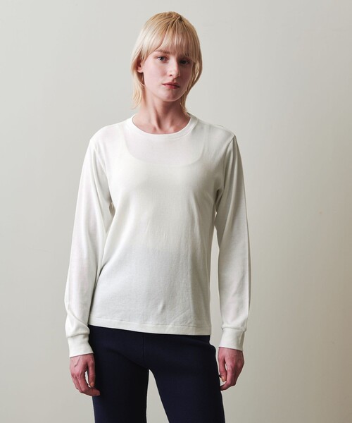 tシャツ 「Steven Alan」コットン ロングスリーブ プルオーバー レディース