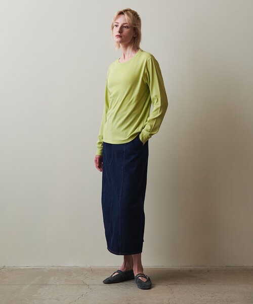 tシャツ 「Steven Alan」コットン ロングスリーブ プルオーバー レディース STEVEN ALAN tシャツ 「Steven Alan」コットン ロングスリーブ