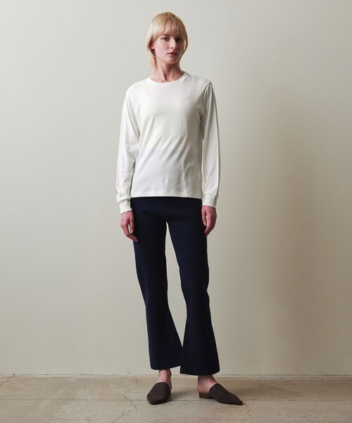 tシャツ 「Steven Alan」コットン ロングスリーブ プルオーバー レディース STEVEN ALAN tシャツ 「Steven Alan」コットン ロングスリーブ