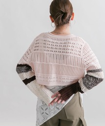 カーディガン パッチワークショートカーディガン レディース｜ZOZOTOWN Yahoo!店