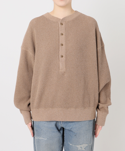 FRAMeWORK ヘンリーワッフルプルオーバー ≪追加≫ワッフルヘンリープルオーバー（Tシャツ/カットソー