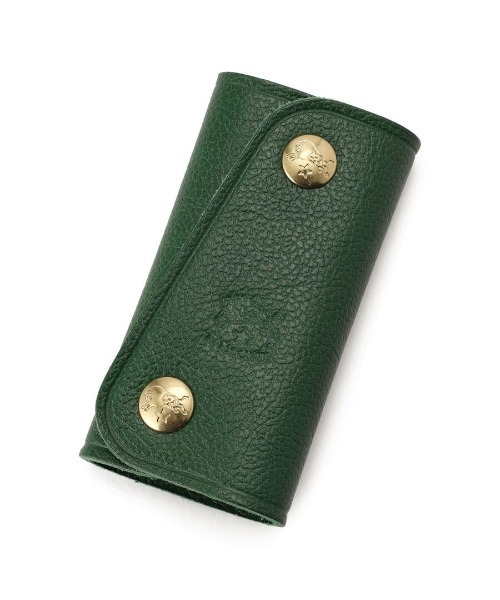 IL BISONTE キーケース(緑) イルビゾンテ キーケース スマートキー ケース グリーン レザー (IL