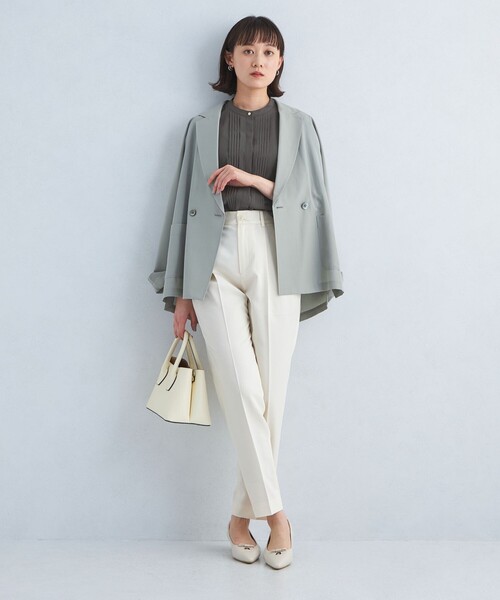 新品 green label relaxing ピンタック ブラウス green label relaxing ブラウス シャツ ピンタック 7分袖