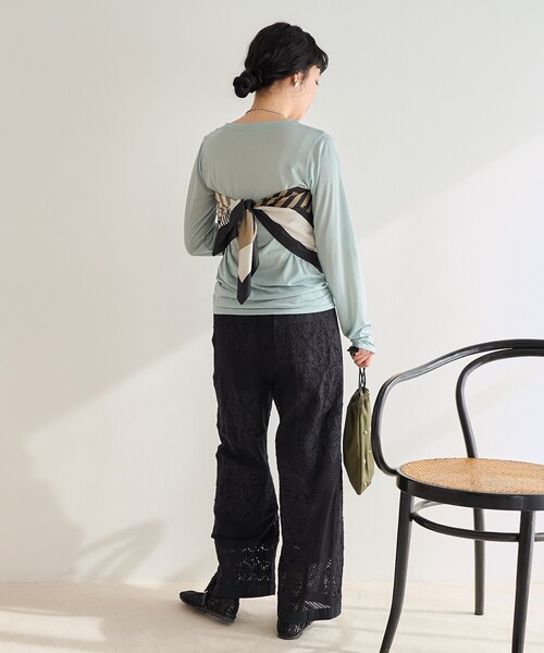 パッチワークレースイージーパンツ URBAN RESEARCH パンツ パッチワークレースイージーパンツ