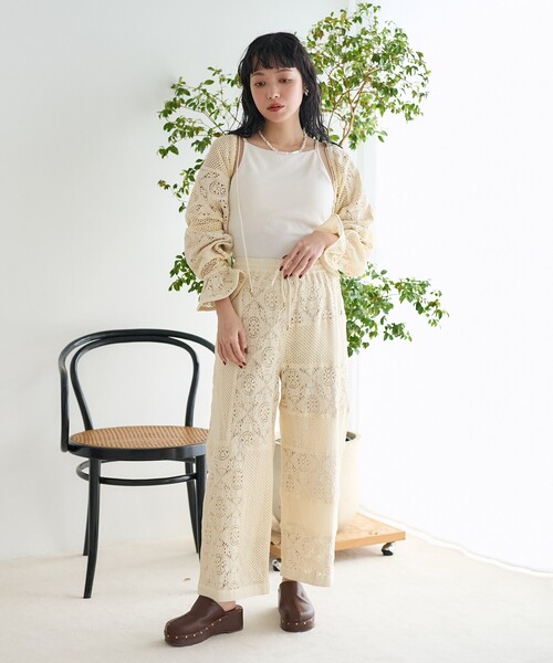 パンツ インド パッチワークレースパンツ/レースイージーパンツ「セットアップ対応」 レディース | FREAK'S STORE | 15