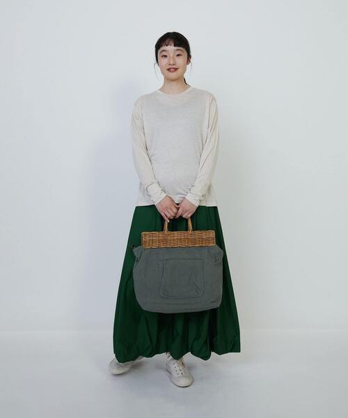 LOISIR ショルダーバッグ バッグ 「2WAY」異素材コンビトートバッグ