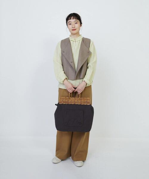 LOISIR ショルダーバッグ バッグ 「2WAY」異素材コンビトートバッグ