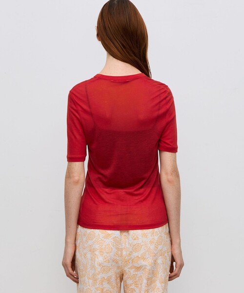 tシャツ テンセルシルク ベーシックTシャツ レディース BACCA tシャツ テンセルシルク ベーシックTシャツ レディース