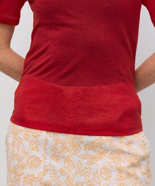 BACCA tシャツ テンセルシルク ベーシックTシャツ レディース