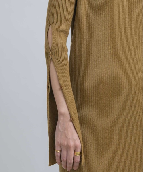 「NEUNA」 ニットワンピース SMALL ブラウン レディース_画像2