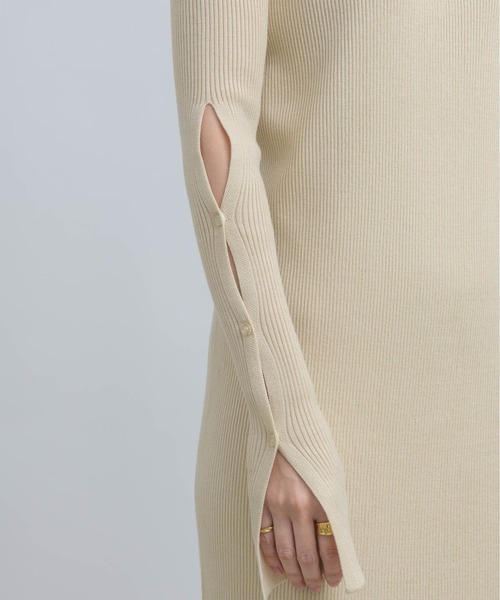 「NEUNA」 ニットワンピース SMALL ブラウン レディース_画像7