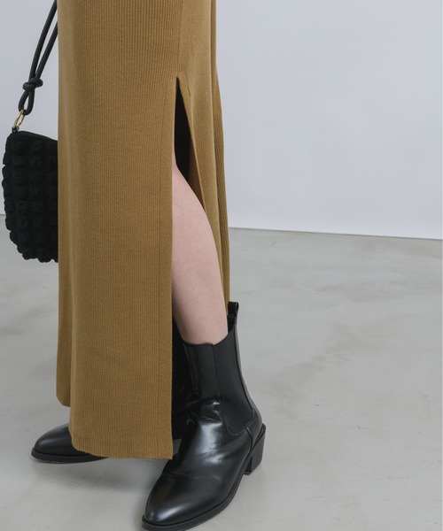 「NEUNA」 ニットワンピース SMALL ブラウン レディース_画像9