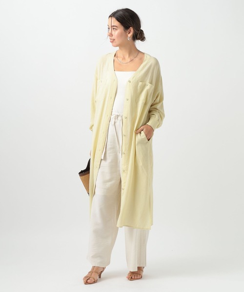 長袖シャツワンピース ロングシャツワンピース - SOÉJU online store｜上質な大人の