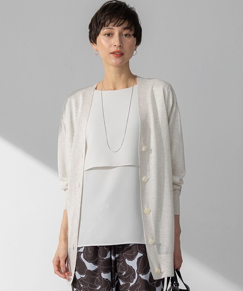 23区【CanCam/CLASSY.10月号掲載】シャイニーシアー カーディガン 23区｜【CanCam10月号掲載/CLASSY.10月号掲載】シャイニーシアー