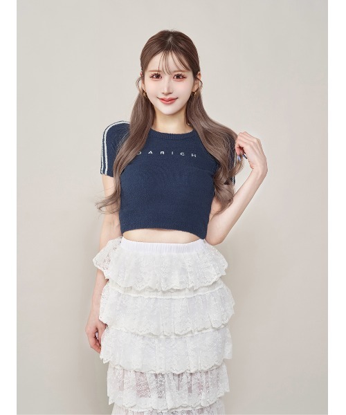 ラインパイルニットトップス　Darich 完売品 ラインパイルニットトップス（その他トップス）｜Darich