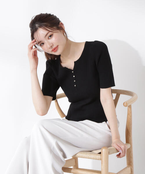 PROPORTION BODY DRESSING ニット セーター ヘンリーネック