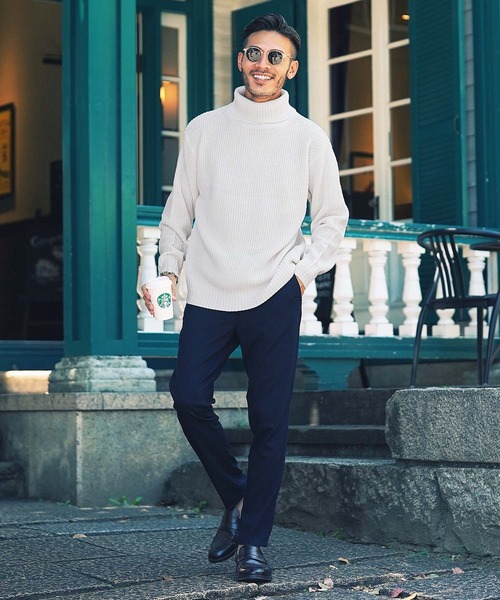 「JIGGYS SHOP」 「roshell」タートルネックニット LARGE ブラック系その他2 メンズ_画像3