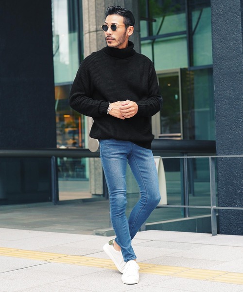 「JIGGYS SHOP」 「roshell」タートルネックニット LARGE ブラック系その他2 メンズ_画像4