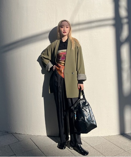 Ameri（アメリ） ワイドパンツ パンツ RELAX SILKY STRIGHT PANTS