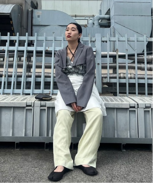 Ameri（アメリ） ワイドパンツ パンツ RELAX SILKY STRIGHT PANTS
