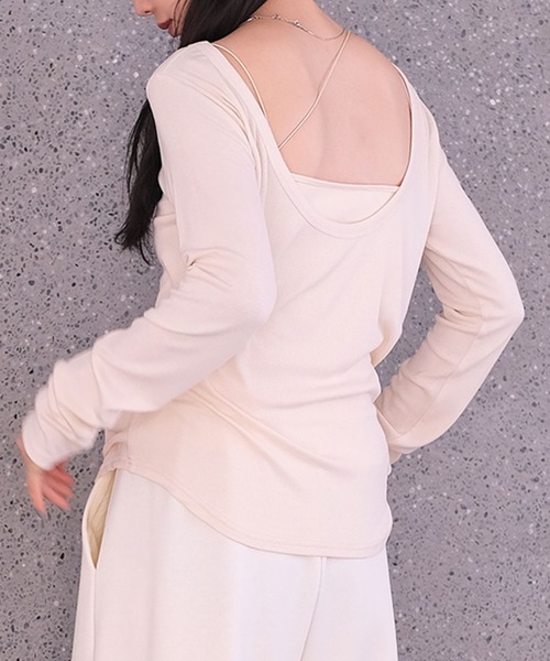 AKTE（アクテ） tシャツ バックラウンドリラックスプルオーバー