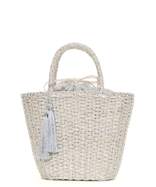 TheBagmati　かごバッグ タッセル付き TheBagmati かごバッグ タッセル付き The Bagmati (ザバグマティ