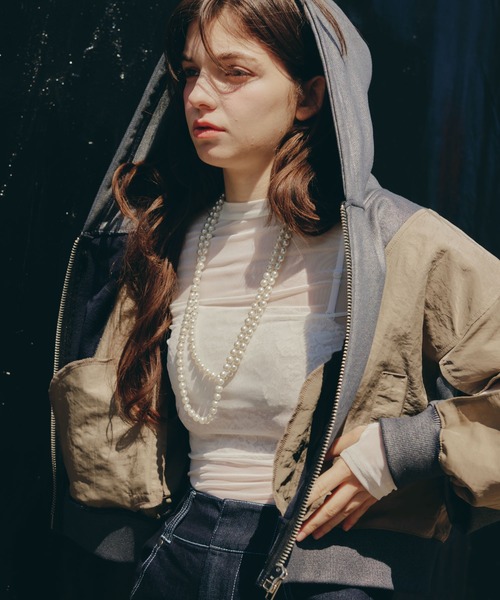 THEODORIC.dy（セオドリックディ） パーカー MA-1切替ケープパーカー