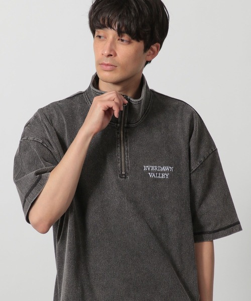 tシャツ デニムライクハーフZIP / 324598 メンズ | LAKOLE | 17