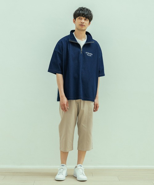 tシャツ デニムライクハーフZIP / 324598 メンズ | LAKOLE | 05