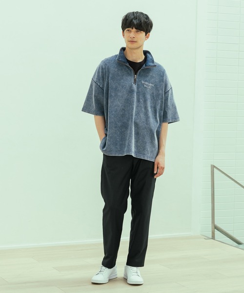tシャツ デニムライクハーフZIP / 324598 メンズ | LAKOLE | 09