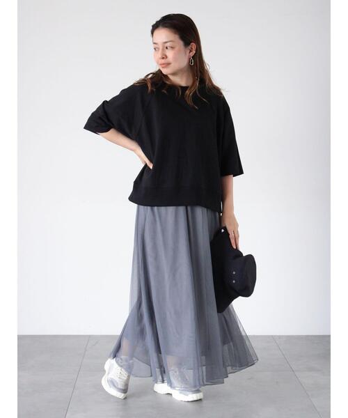 Lugnoncure（ルノンキュール） tシャツ 7分袖カットオフミニ裏毛